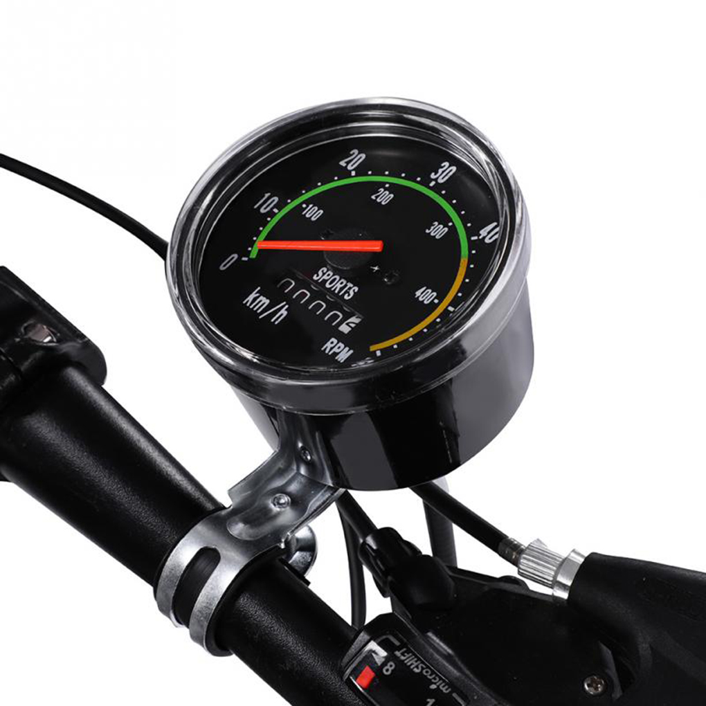 Wasserdichter Fahrrad-Tachometer, analoger mechanischer Kilometerzähler mit Hardware, Fahrrad-Stoppuhr für allgemeines 26/27,5/28/29 Zoll Fahrrad