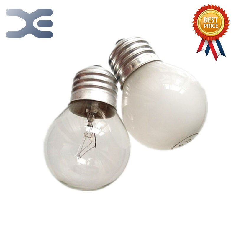 2Pcs Lot E27 Frosted Bulb 110V 10W 15W 25W 40W 60W Electric Clear Bulb Light Microwave Oven Parts
