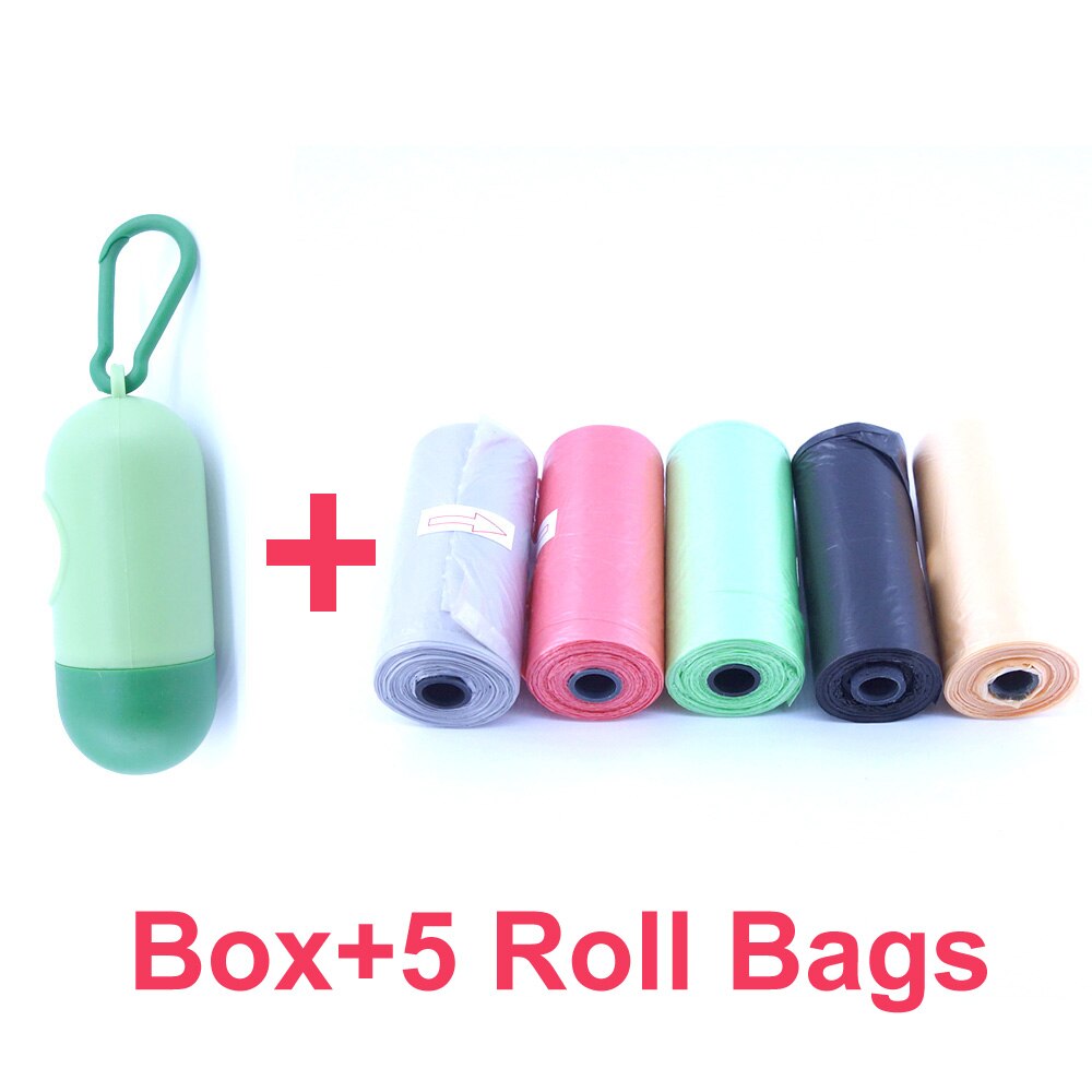Portable Plastic Dispenser Box for Baby Diaper Waste Bag Removable Baby Strollers Organizer Storage Box with 5 Roll Garbage Bags: box