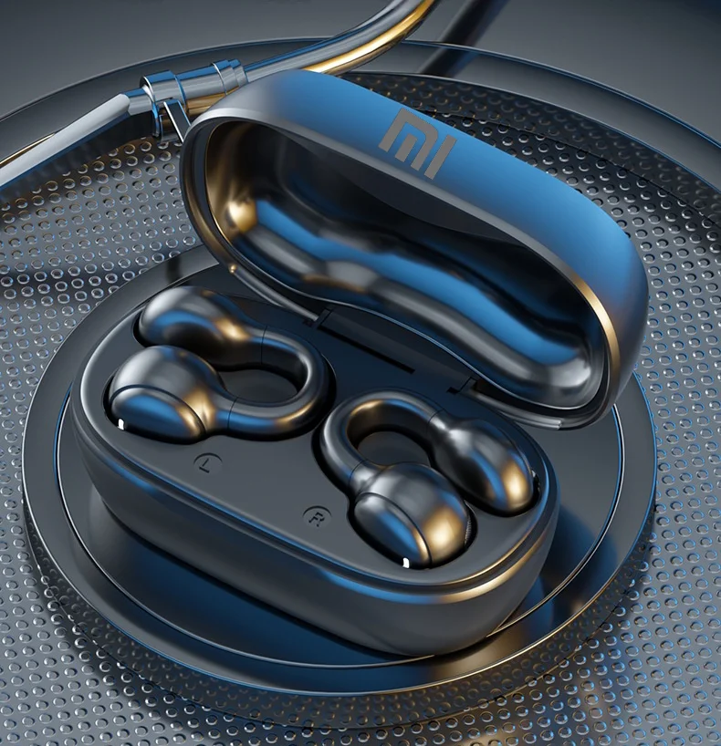 XIAOMI-auriculares inalámbricos con Bluetooth, cascos de conducción ósea con cancelación de ruido y micrófono para deportes, estuche de carga