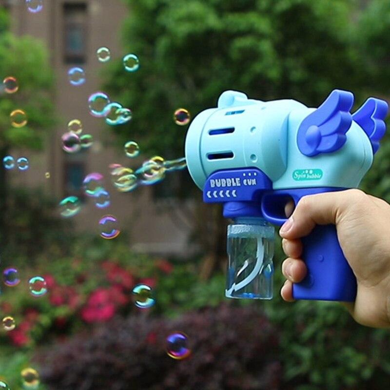 Cute Automatic Bubble Machine Kids Princess Game Toy Outdoor Child Soap Bubble Blower Machine Magic Guns Bride Wedding Bubbles