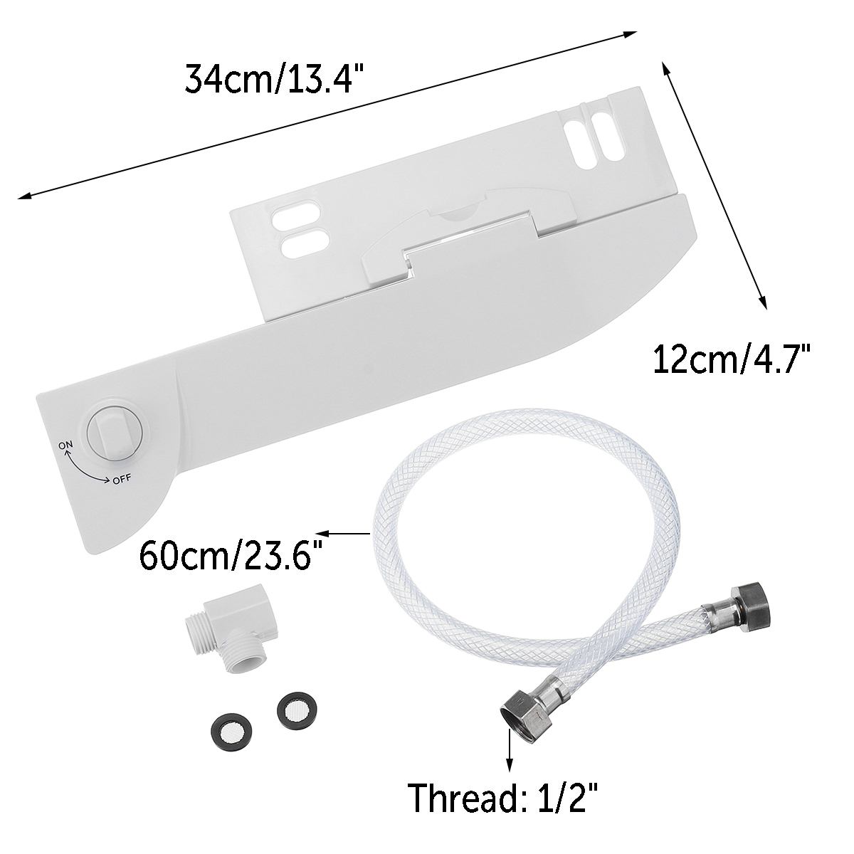 Non-electric Toilet Bidet Seat Water Self-Cleaning Nozzle-Fresh Water Bidet Sprayer Mechanical Bidet Accessories
