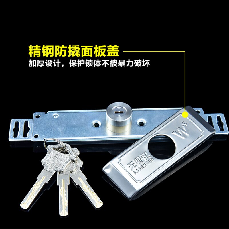 Rolling Security Door Lock Roll Gate Anti-theft Locks with Key Install Middle or Bottom Shutter Safe Lock Garage Home Hardware