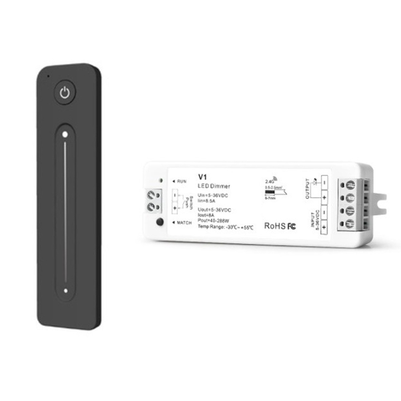 DC5-36V 8.5A V1 + R11 naciśnij kontroler Led zestaw pojedynczy kolor taśmy wyłącznik ściemniacza dla SMD3528 5050 Flex taśma światło liniowe