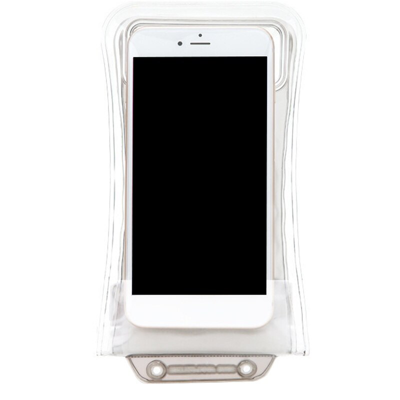 Waterproof Summer Cell Phone Swim Bags Swimming Case For Cell phone Sealed Pack Underwater Cell Phone Pouch Dry Bag: White Color