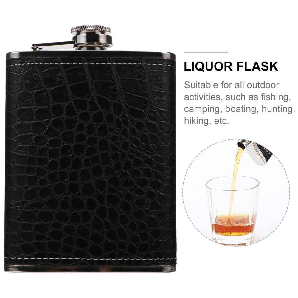 1 ensemble poche alcool flacon Style Vintage Portable alcool flacon