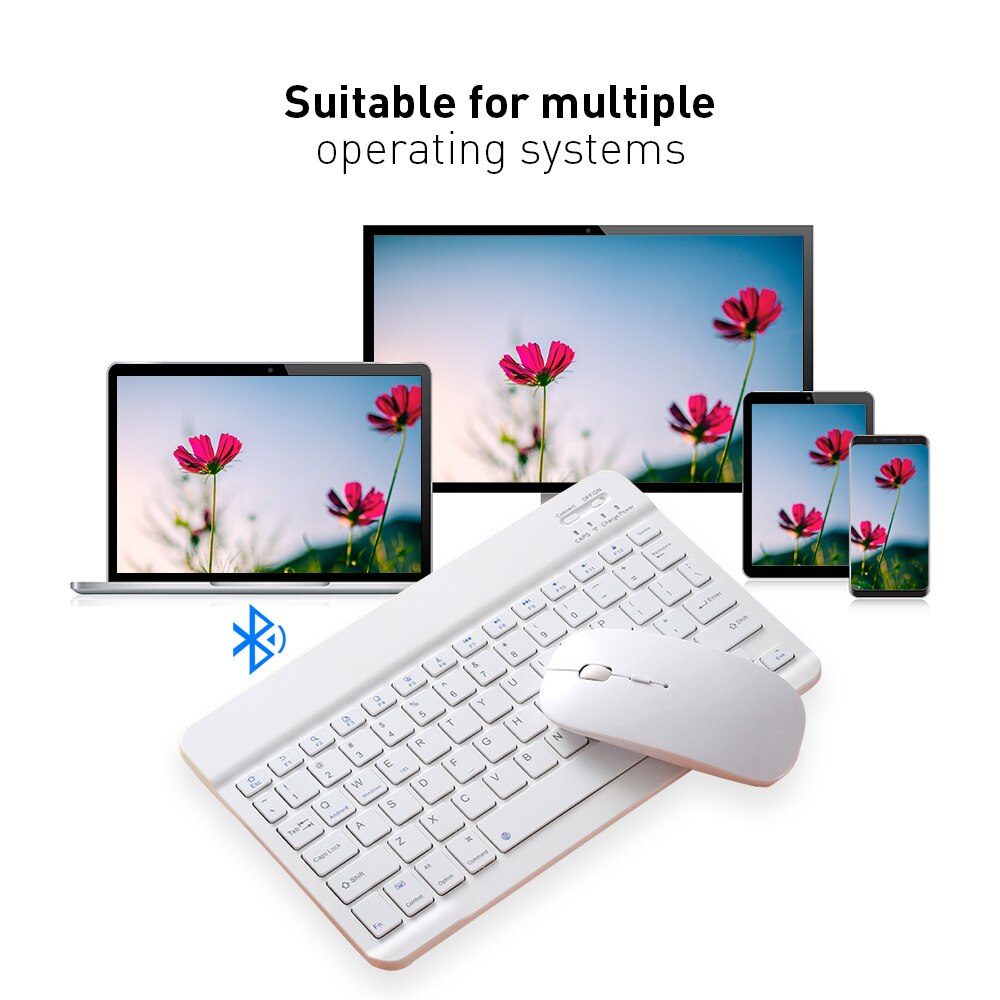Tablet Bluetooth Keyboard for Ipad Air 3 4 7 8th Generatie Pro 11 12.9 Bluetooth Toetsenbord for Xiaomi Samsung Android windows