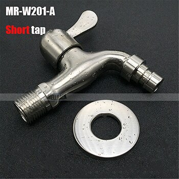 304 stainless steel material washing machine faucet wall mounted garden water bibcocks tap: white