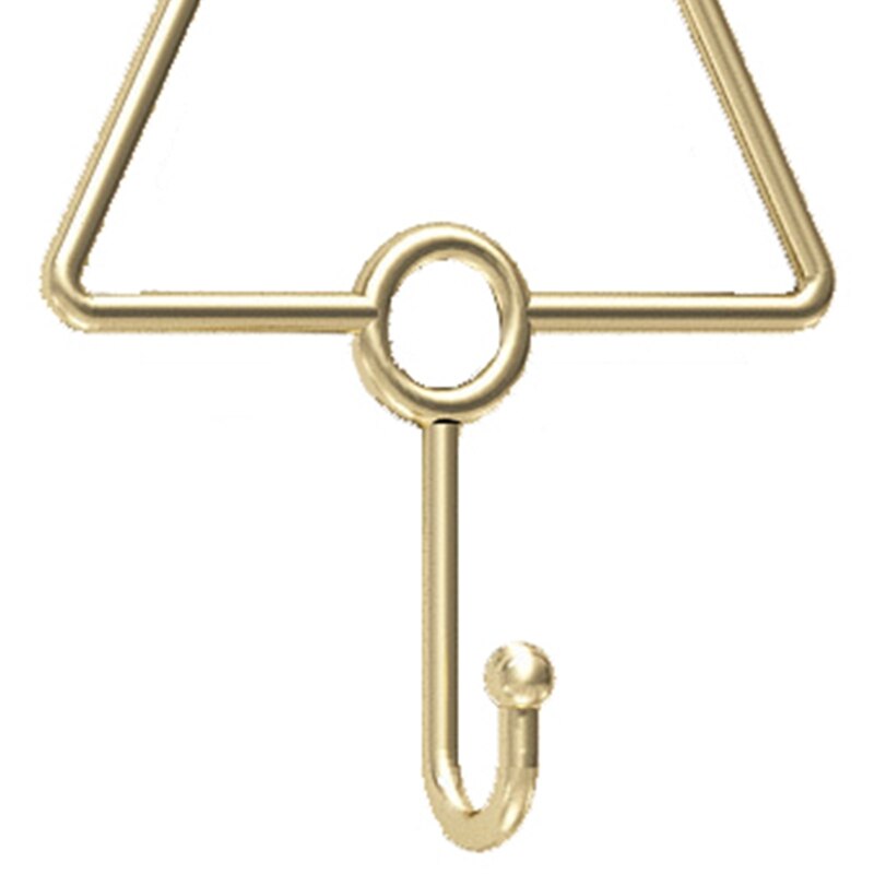 Golden Iron Haken Kapstok Gouden Enkele Handdoek Kleding Haken Voor Badkamer Keuken Garage Met Montage Schroeven