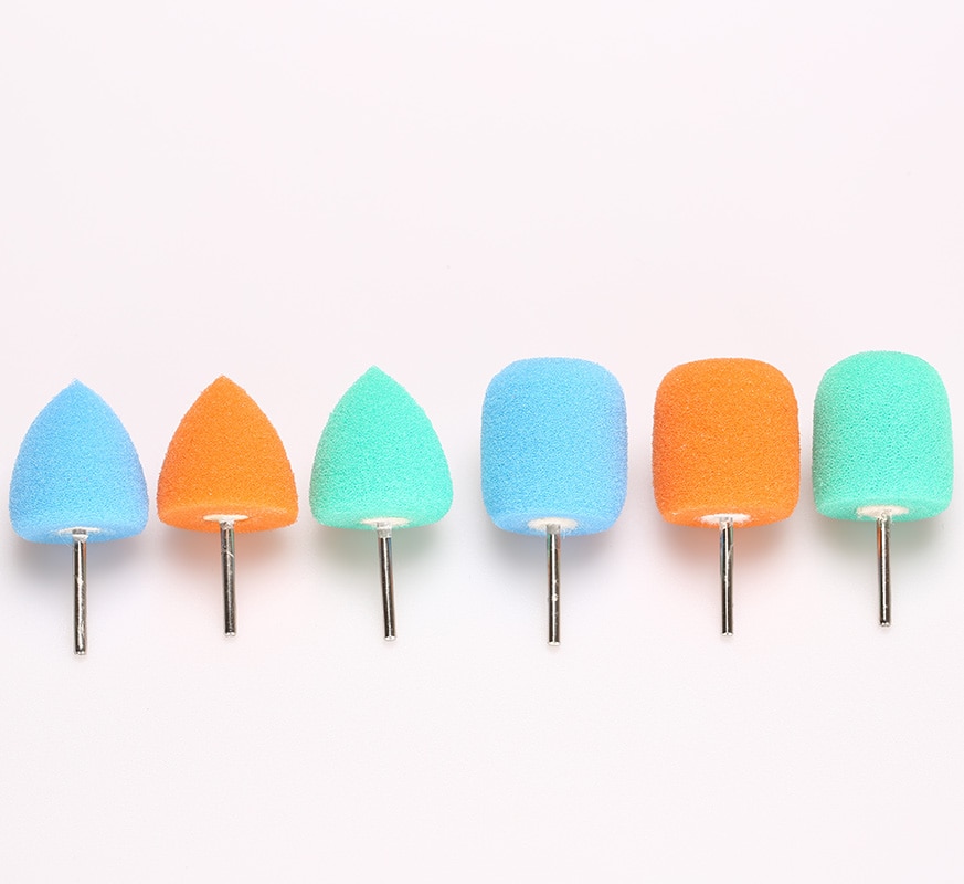 SPTA Car Detailing Polish Wheels Drill Sponge Cone Round Buffing Flexible Shaft Kit Polishing Pad For Car Headlight Machine Tool