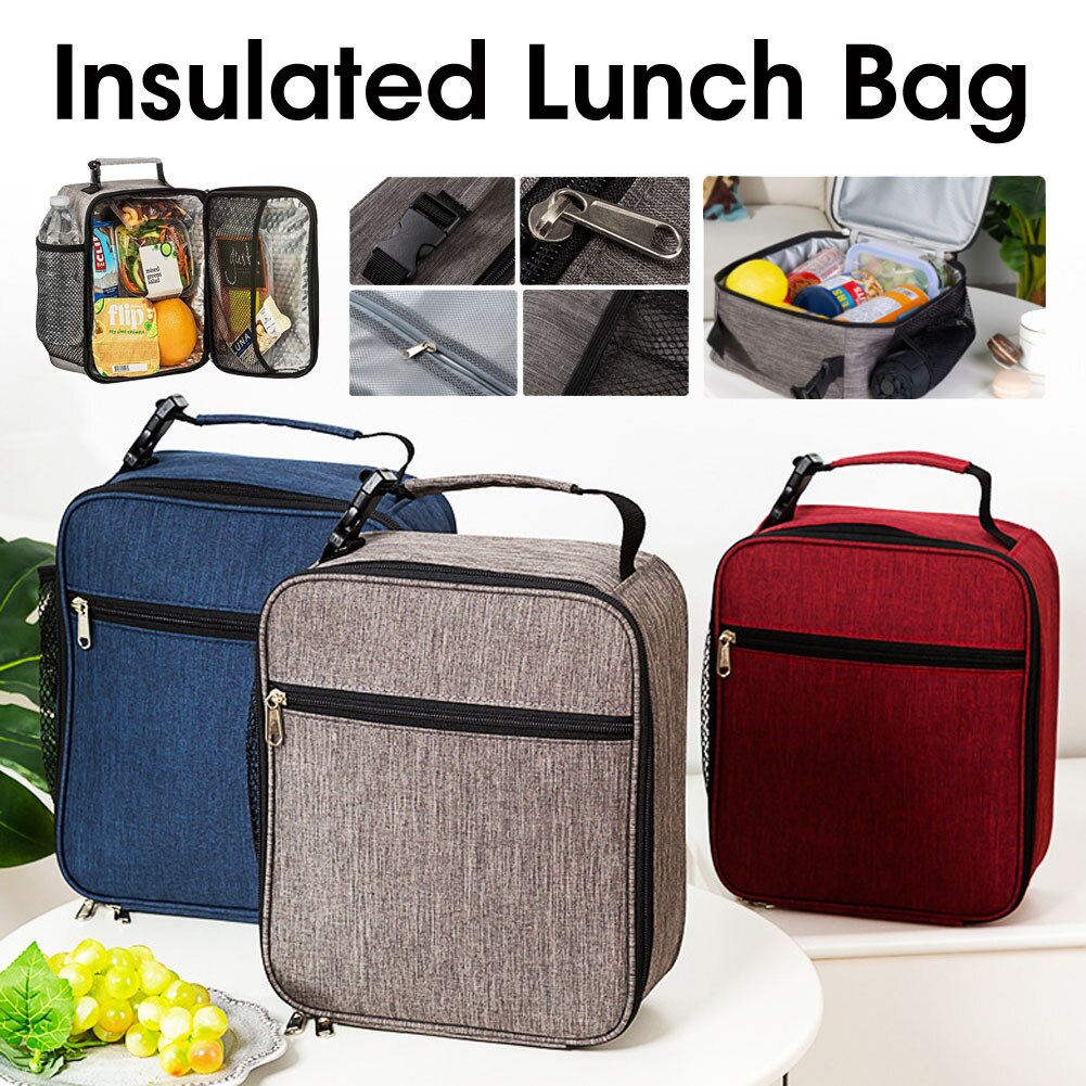 Pranzo al sacco portatile nuovo pranzo al sacco isolato termicamente borsa termica borsa Bento Pouch contenitore per la cena borse per la conservazione degli alimenti scolastici