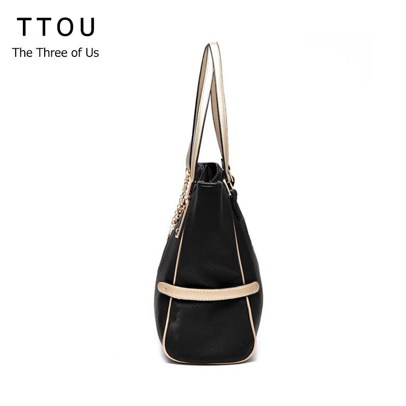 TTOU femmes gland fourre-tout décontracté dames sac à main sac à bandoulière en cuir synthétique polyuréthane grande capacité sac à main sac de banlieue femme