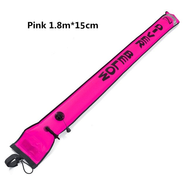 Duiken Smb 1.2M 1.5M 1.8M Boei Kleurrijke Zichtbaarheid Veiligheid Opblaasbare Duiken Smb Oppervlak Signaal Marker boei Accessoire: Pink 1.8m