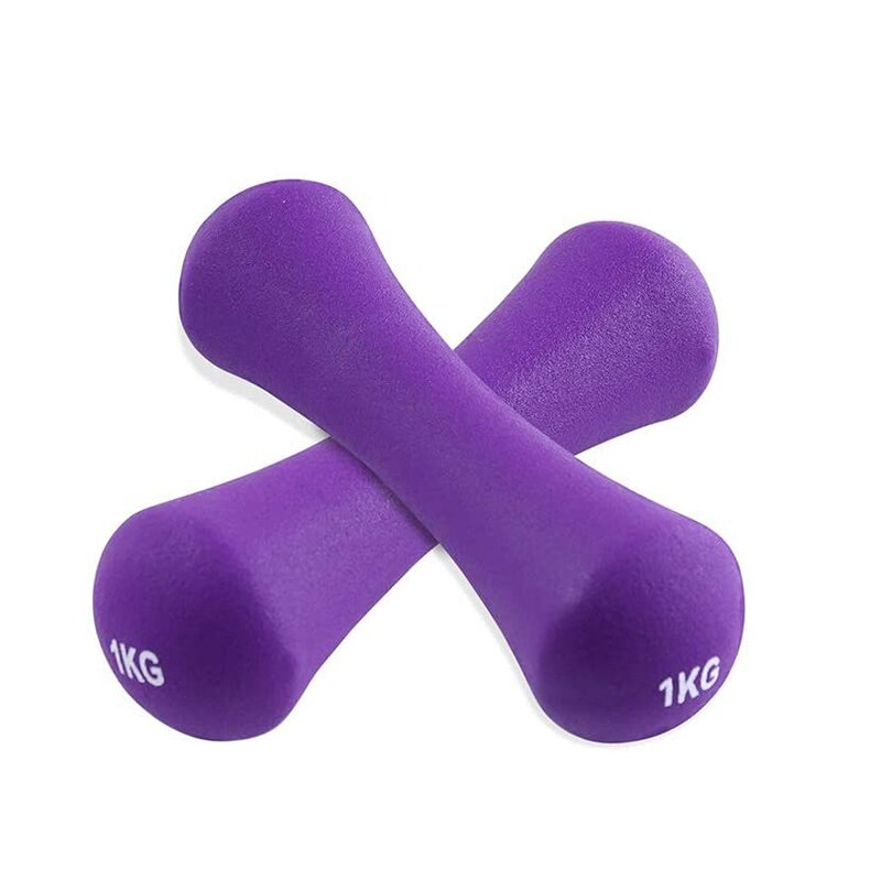Hand Weights Neoprene Non-Slip Small Dumbbell for Training Exercise 1Kg