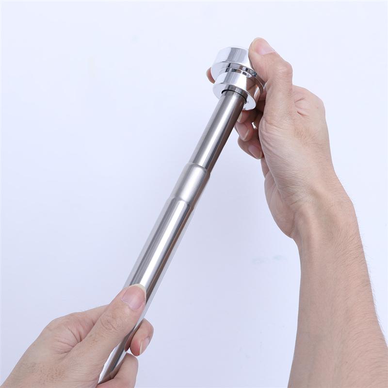 105 C190 CM Adjustable Stainless Steel Spring Tension Rod Rail For Clothes Towel Curtains Spring Telescopic Shower Curtain Rod