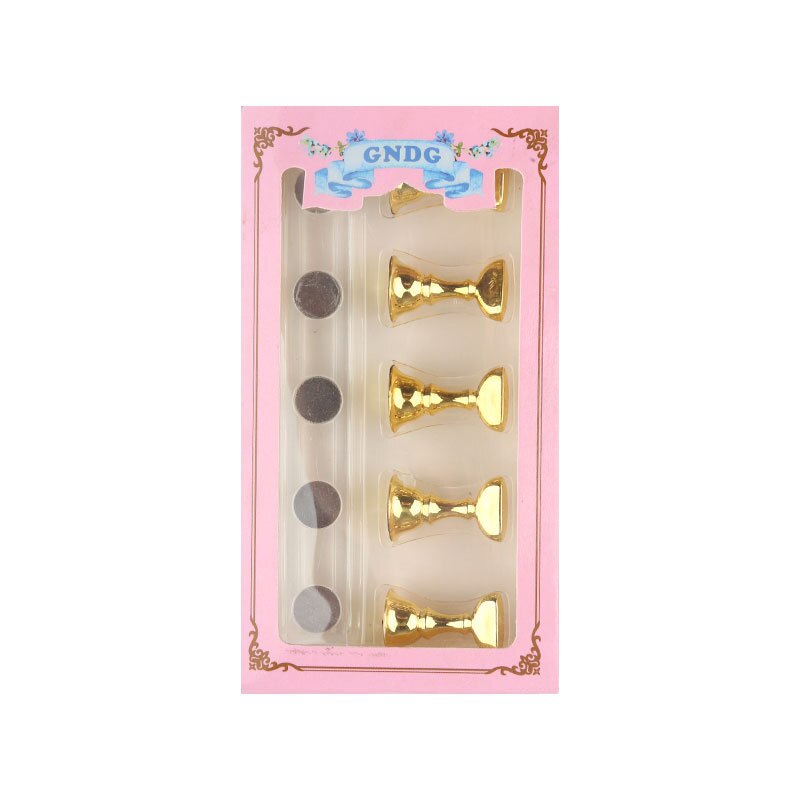 5 sztuk sztuczne nietrzeźwy praktyki patera + 1PC szachownica magnetyczne porady praktyczne uchwyty próbniki robić lakierów robić paznokci narzędzia robić manicure: złoto