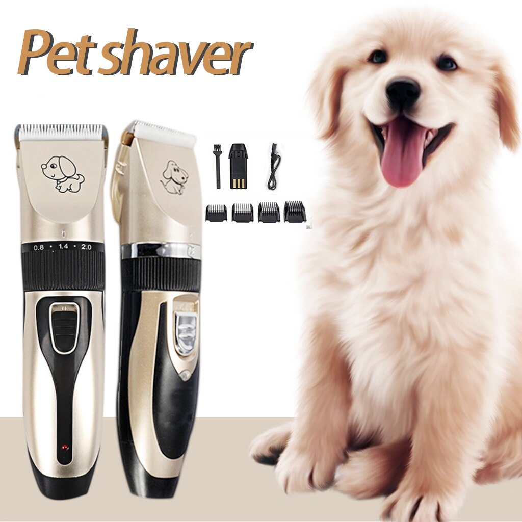 Rechargeable Low-Noise Pet Hair Clipper Remover Cutter Grooming Cat Dog Hair Trimmer Electrical Pets Hair Cut Machine