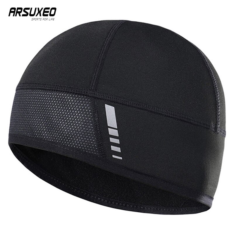 Arsuxeo Outdoor Fietsen Cap Wandelen Trekking Rijden Hoed Winter Sport Fleece Warm Bike Hoed Ademend Winddicht Fiets Cap