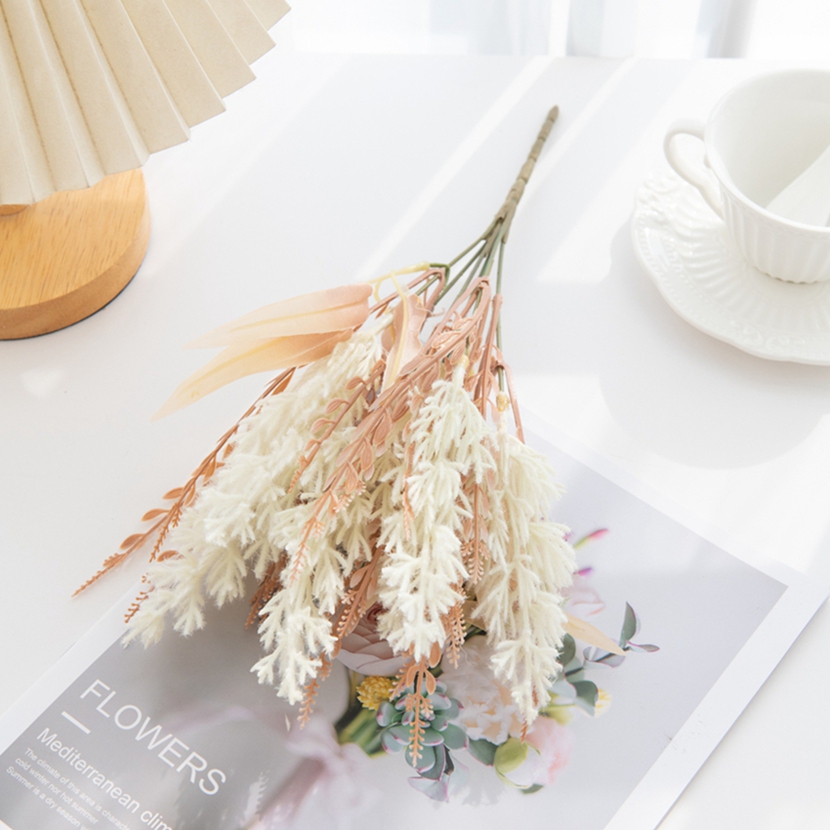 Artificial Plants Reeds Festival Wedding Garden Decorations DIY Flower Bouquets Flower Garland Yard Dining Table Decoration