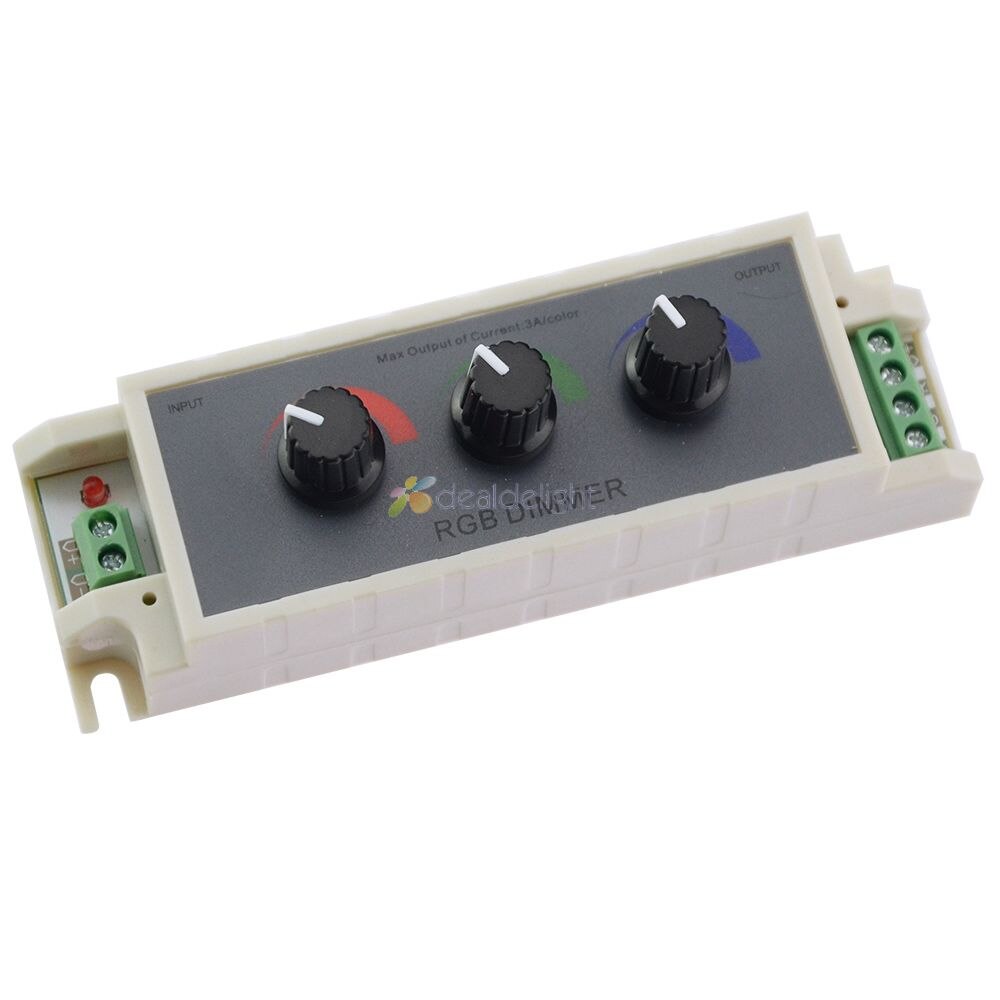 DC12V 9A 3 Channel RGB LED Strip Dimmer Adjustable... – Grandado