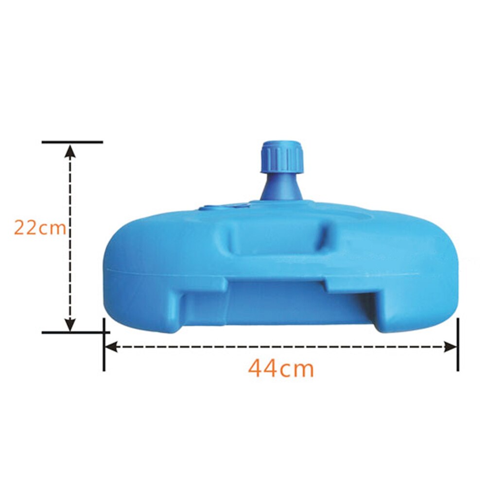 Parasol Stand 20L Water Injection Base Garden Umbrella Base Stand Round Patio Beach Garden Patio Umbrella Sun Shelter Accessor