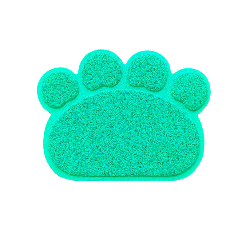 PVC Paw Print Pad Dog Cat Litter Mat Waterproof Kitten Feeder for Home Pet Cat Supplies Cat Litter Trapper Easy Cleaning Mat
