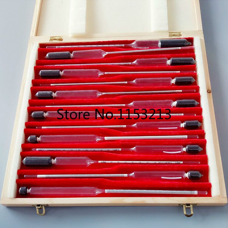 Baume Glass Float Gauge Densitometer 0-20 High Precision Salinity Hydrometer Glass Liquid Hydrometer Length 28cm 5 Pcs