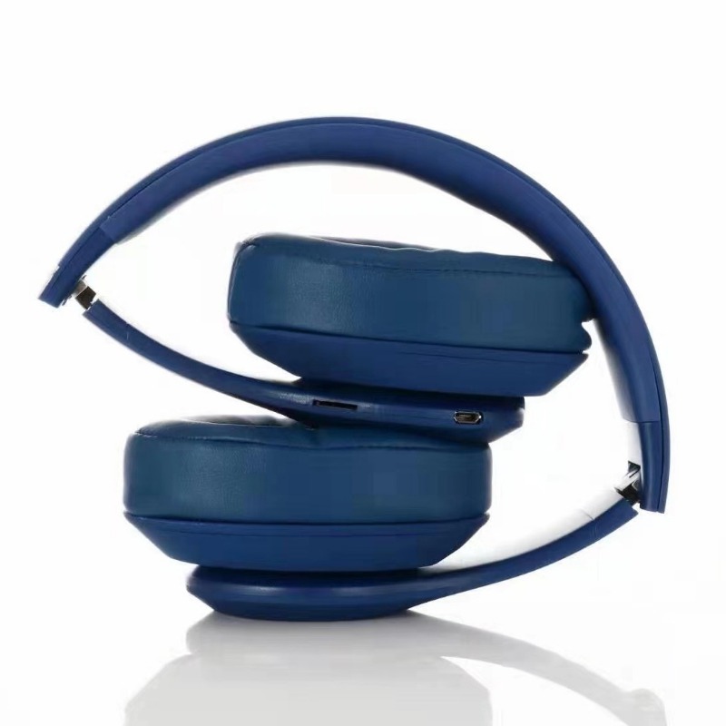 Hochwertige Klang Techniker 3 Bluetooth-Kopfhörer, kabellose Pop-hoch-Bluetooth-Kopfhörer mit Studio 3-Logo: Blau