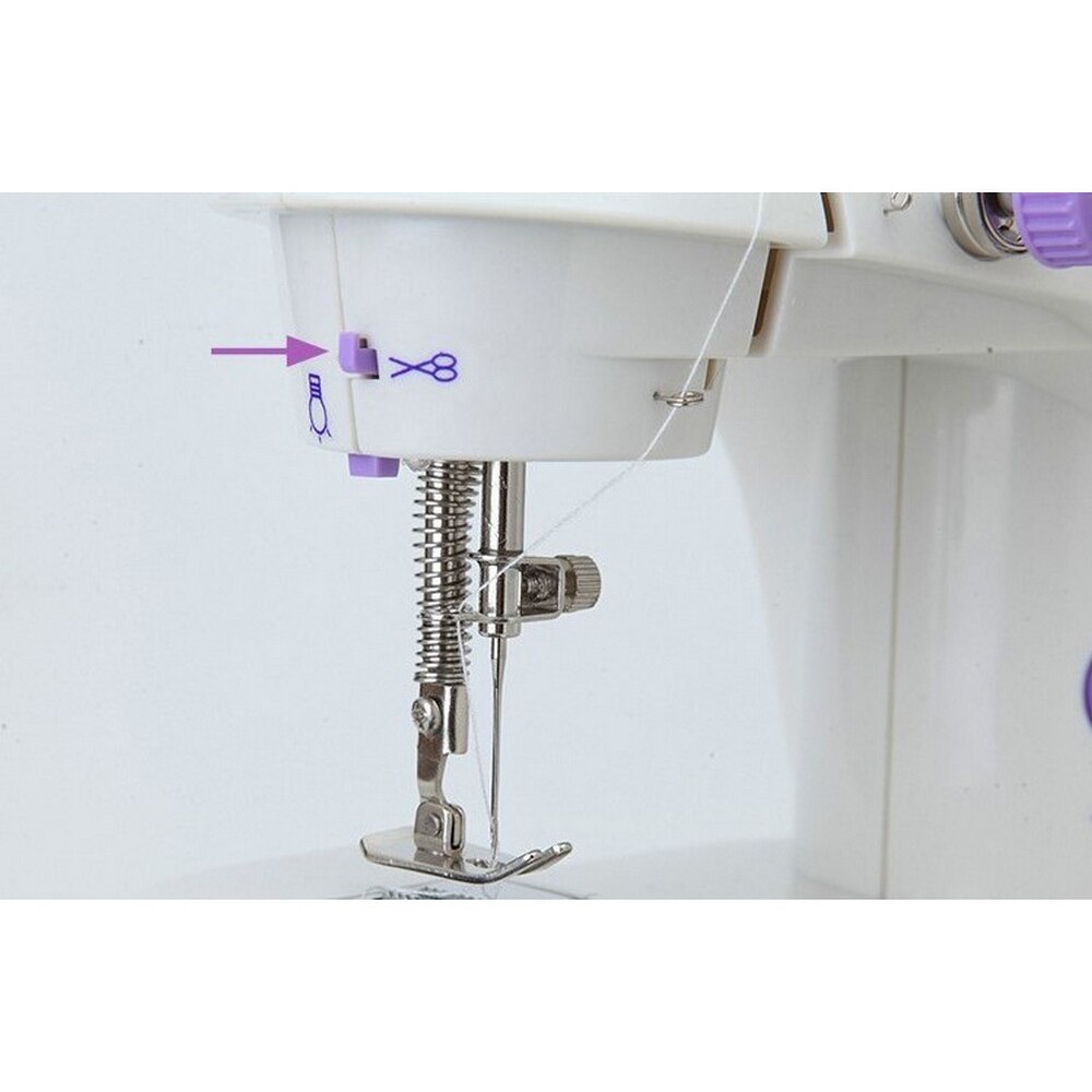 Portable Desktop Mini Electric Sewing Machine Handheld Household Tailor 2 Speed