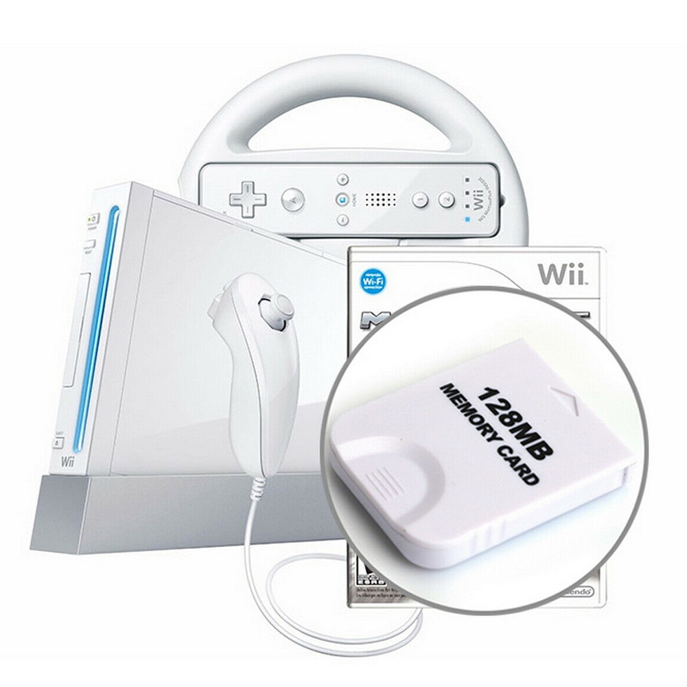 Praktische Gaming Wit 128MB Vervanging Saver Geheugenkaart Compacte Opslag Hoge Snelheid Grote Capaciteit Voor Wii Gamecube