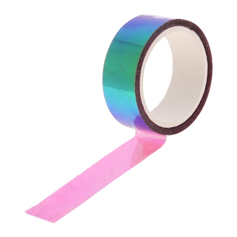 Decoración de Gimnasia Rítmica holográfica RG Prismatic, cinta brillante, aros, palo Y51D: Morado