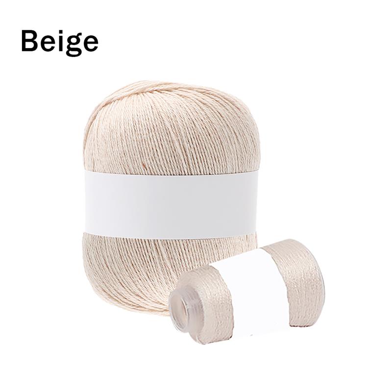 Fil à tricoter mélangé, corde en macramé épais pour Crochet, ficelle de fabrication artisanale, noir: Beige