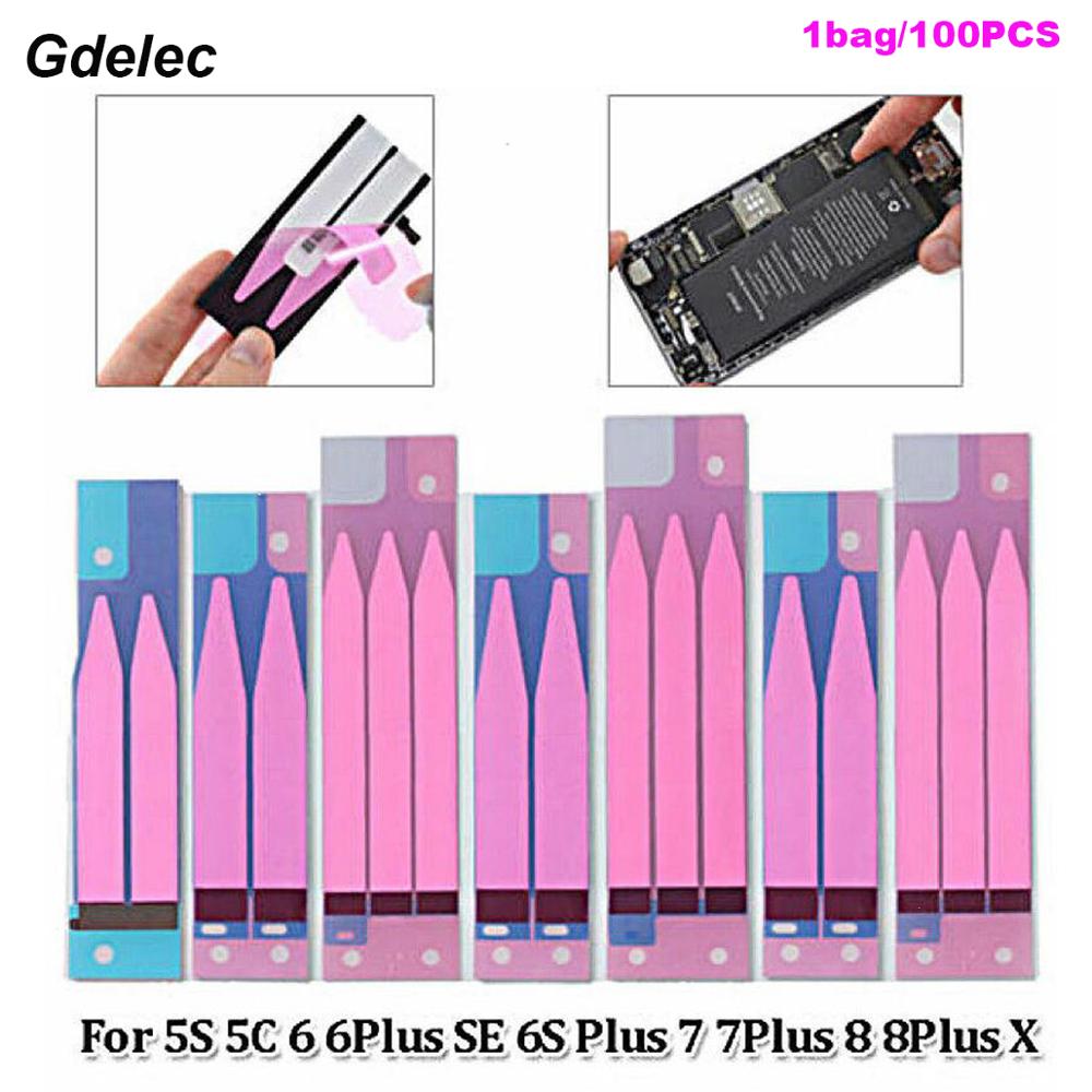 100Stck Batterie Klebestreifen Kleber Doppelseitiges Klebeband für iPhone 5 5s 6 6s 7 8 Plus X Xs max Xr batterie Aufkleber freies