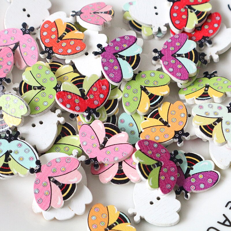 50 stuks gemengde houten naaiknopen voor kleding, handwerk, scrapbooking, houten knopen, decoratieve knutselwerkjes, doe-het-zelf accessoires