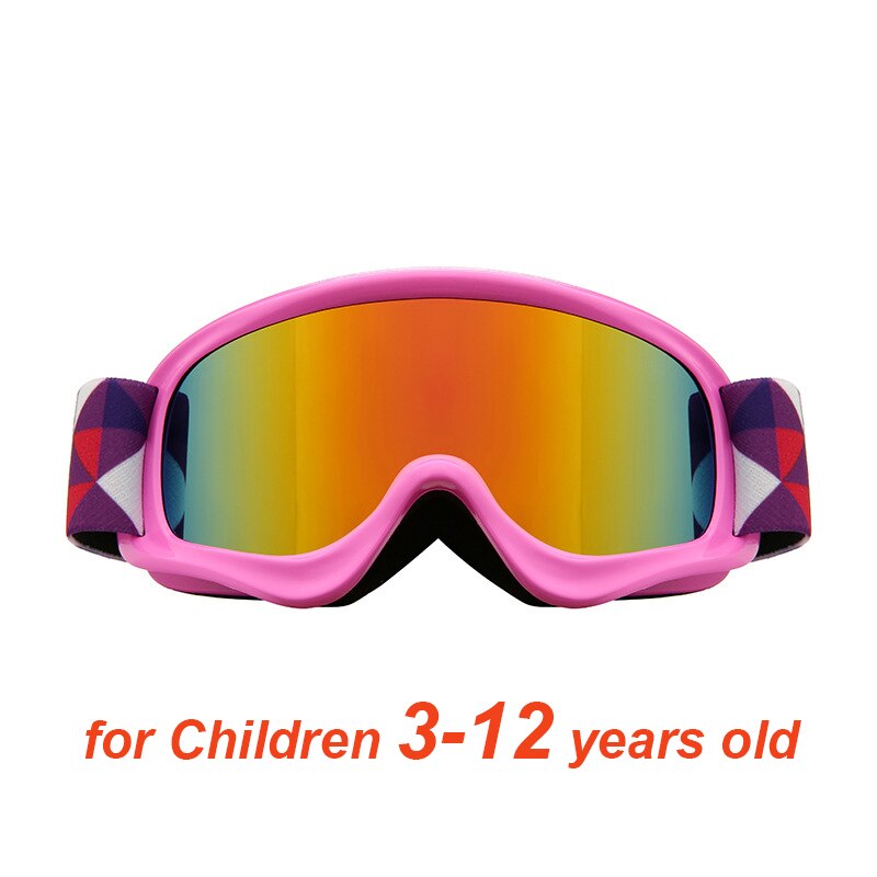 Barnskidglasögon dubbla lager linser imfria pojkar flickor 3-12 år barn skidglasögon vintersport snö snowboardglasögon