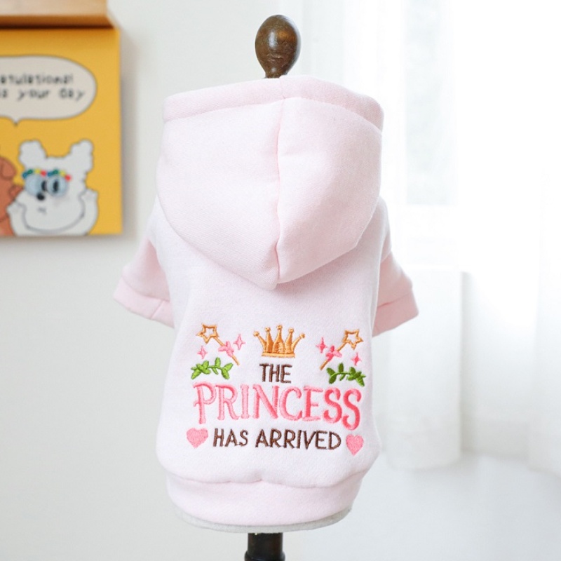 Pet Dog Clothes for Small Medium Dogs Winter Warm Dog Hoodie Letter Print Puppy Pullover Pet Sweatshirt Bichon Frise Dog Clothes: XL / black