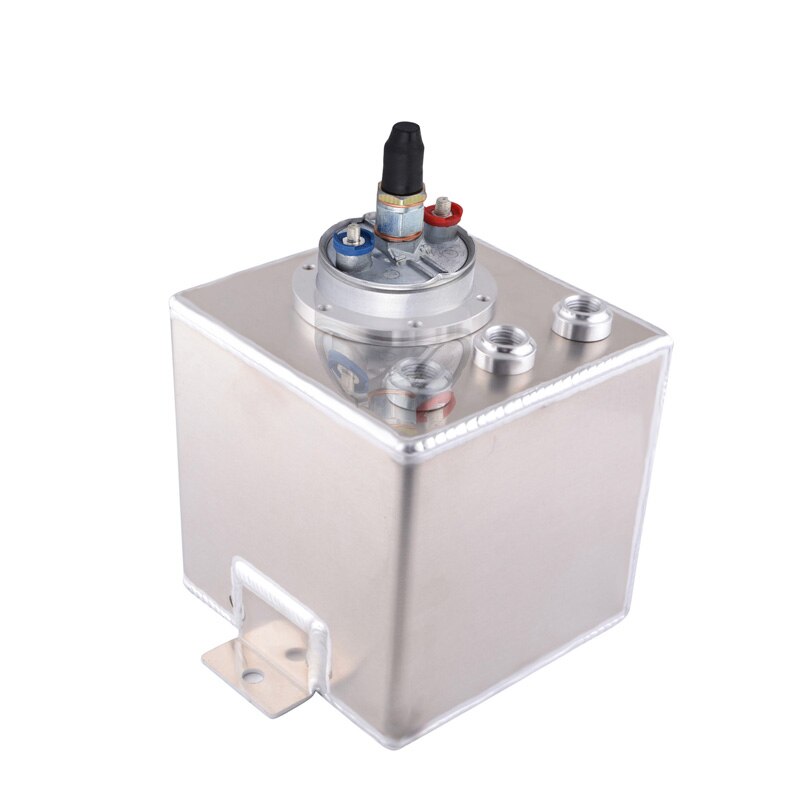 evil energy 2L Fuel Surge Tank Aluminum Alloy Fuel Surge Tank With 1Pcs 044 Fuel Pump Oil Catch Black Silver Fuel Supply System