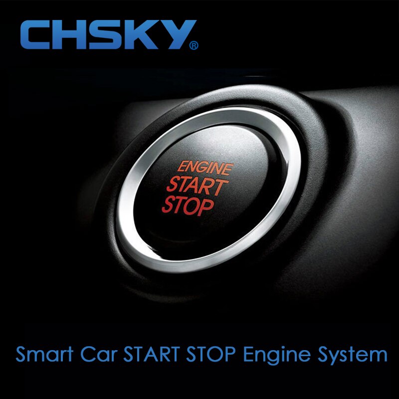 Chsky universal bilmotor start stopp trykknapp system auto start-stopp knapp bil alarm ekstern motor tenning start knapp