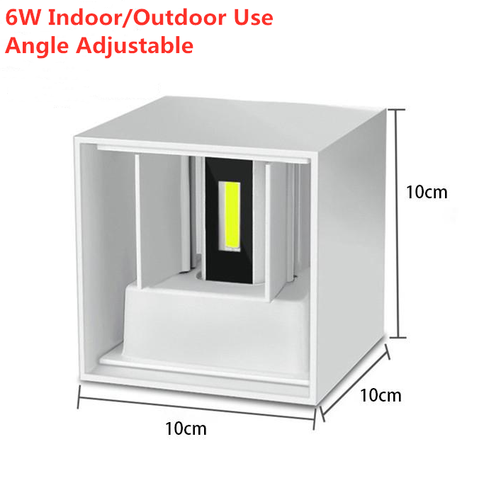 Innenwandleuchte Wohnzimmer Nachttisch Treppenleuchte Aluminium Wasserdicht IP65 Balkon Wandleuchte LED Wandleuchte Veranda Lampe für Deko: Licht Grau / verrotten