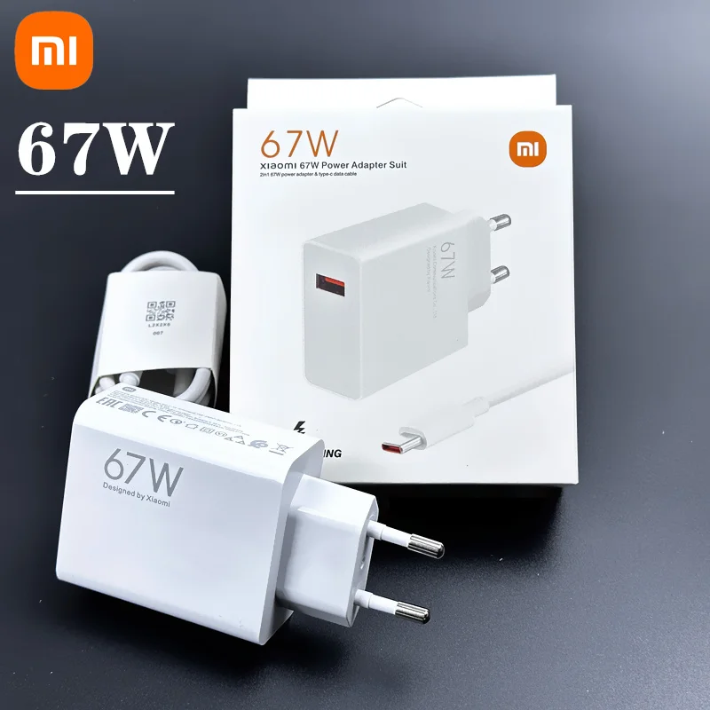 Cargador Xiaomi de 67W, Original, UE, Redmi Note 11 pro, carga rápida, cable tipo C 6A, 65W, 55W, 33W, para Redmi note 11 9 10 pro mi 11 Pro