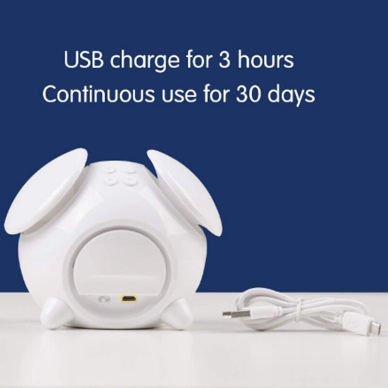 Children's Training Device, Alarm Clock, Night Light and Sleep Sound Machine, Rechargeable ligent Alarm Clock