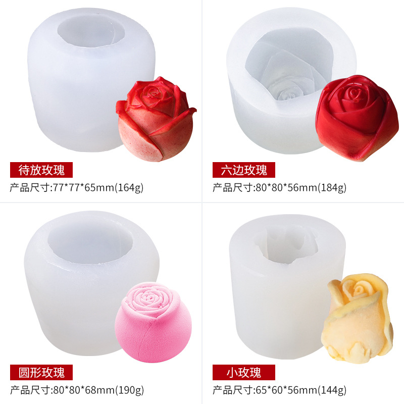 Big 3D flower Soap Mold Silicone Cake Candle Mould DIY Craft Peony Soap Making Molds
