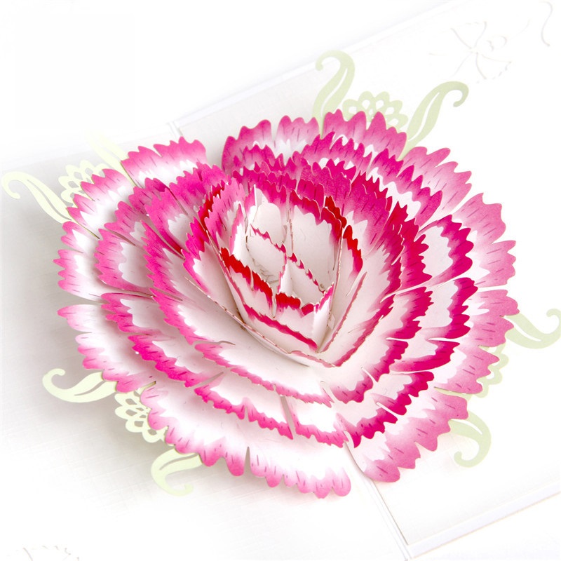 3d pop-up kort blomster fødselsdag jubilæum postkort ahorn kirsebær træ bryllup invitationer lykønskningskort mors dag