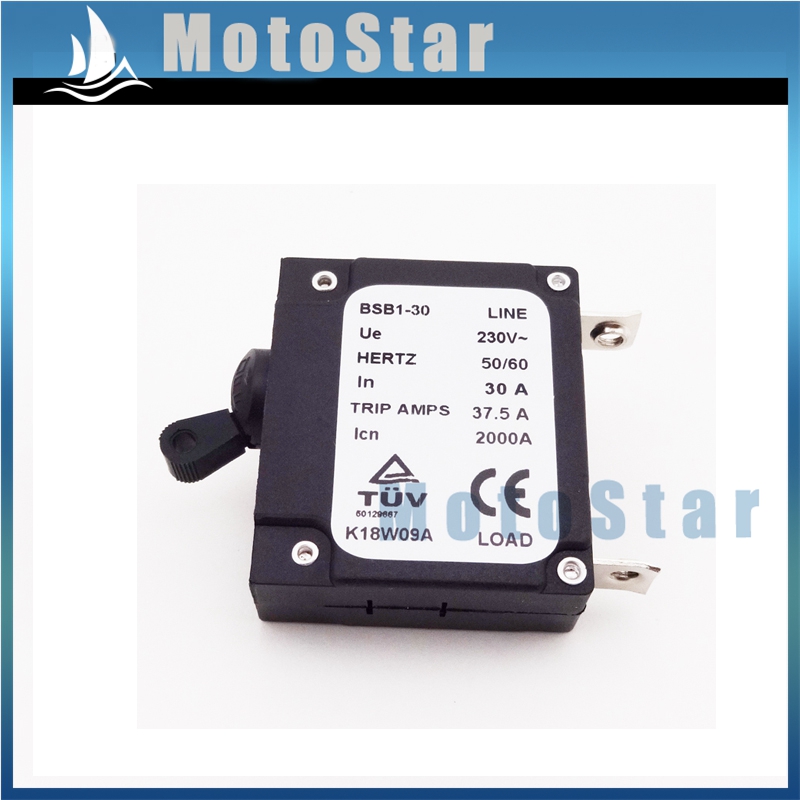 BSB1-30 In Generator Circuit Breaker 37.5A Trip Amps 2000A 50-60 Hertz 30A 230V