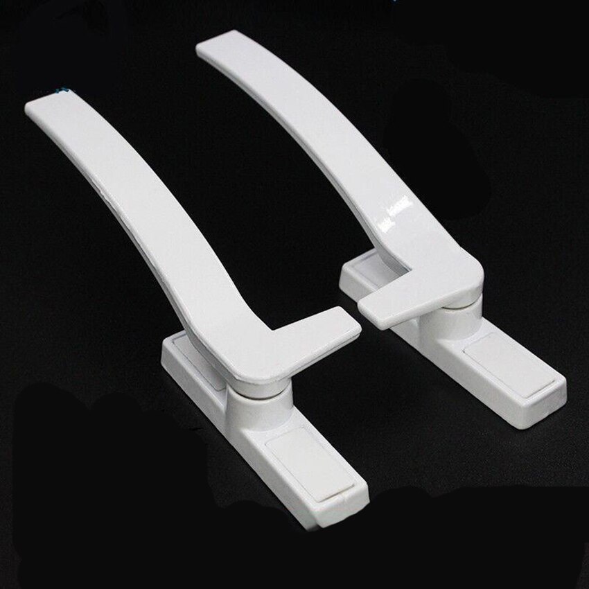 1 sztuk plastikowa stalowa blokada klamki okna na zewnątrz okna uchwyt ze stopu cynku trwałe okucia okienne klamka lewego prawego uchwytu