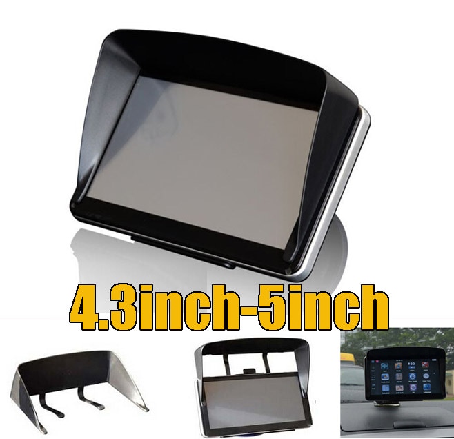 Universele 5Inch/4.3Inch Auto Gps Zonnescherm Visor Anti Glare 4.3 "5" Shield Cover Blind voor Garmin Nuvi Tomtom Sat Nav