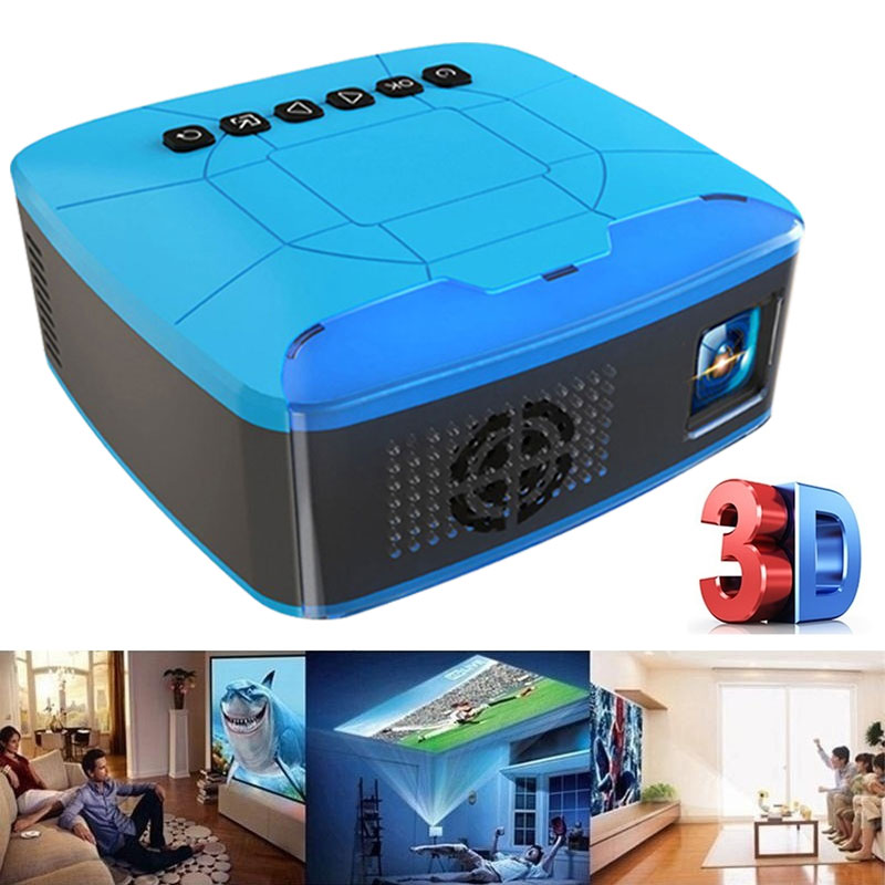 U20 mini palm projector USB HDMI AV video portable projector home theater movie projector Projector for Home Cinema