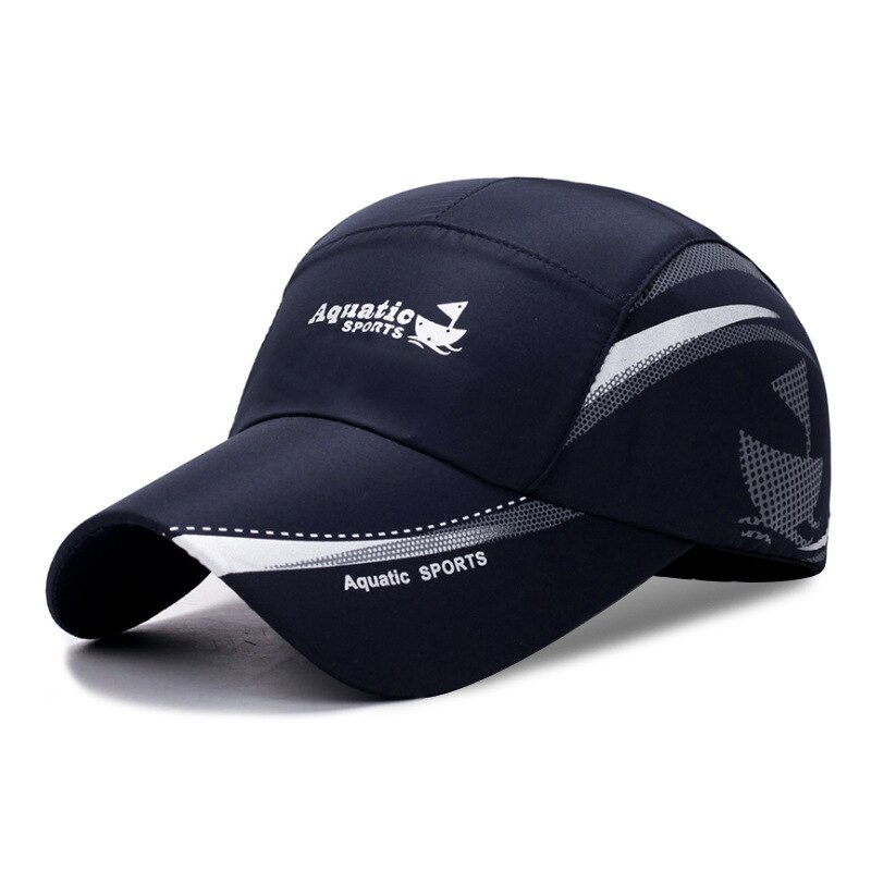 Zomer Outdoor Zon Hoeden Snel Droog Waterdichte Golf Vissen Cap Verstelbare Unisex Baseball Caps: N431-Navy