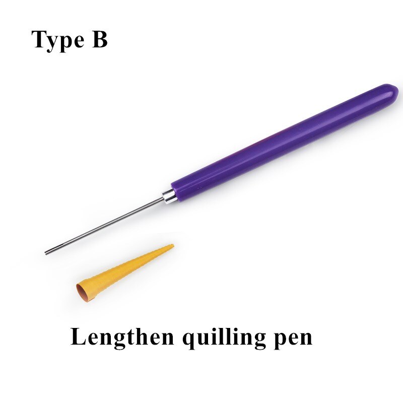 Quilling Tools Slotted Kit Rolling Curling Quilling Needle Pen for Art Craft DIY Paper Cardmaking Project Slotte Quilling Kit: Type B