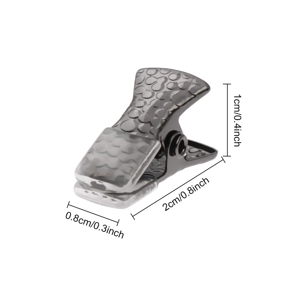 10 sztuk/zestaw metalowa plakietka identyfikacyjna smycz posiadacz karty klip smycz łańcuszek robić okularów klip anty-Stracony biżuteria chwyt mocowania akcesoria linowe